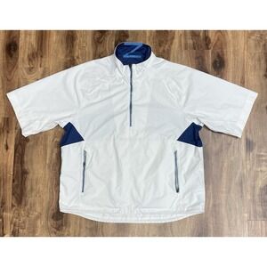 Zero Restriction Tour Series 1/4 Zip Jacket Mens L Black Half Zip Golf Windshirt